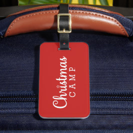 Weihnachtslager-Gepäckmarke Gepäckanhänger