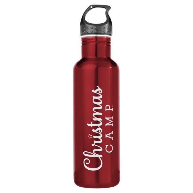 Weihnachtslager Wasserflasche Edelstahlflasche (Vorderseite)