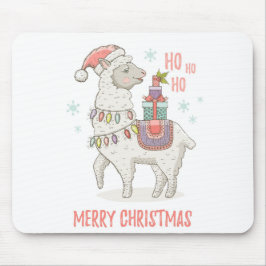 Weihnachtslama Mousepad