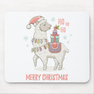 Weihnachtslama Mousepad