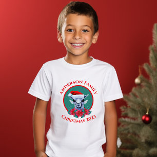 Weihnachtslama und Kamindesign T-Shirt
