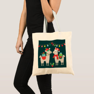 Weihnachtslamas Tragetasche