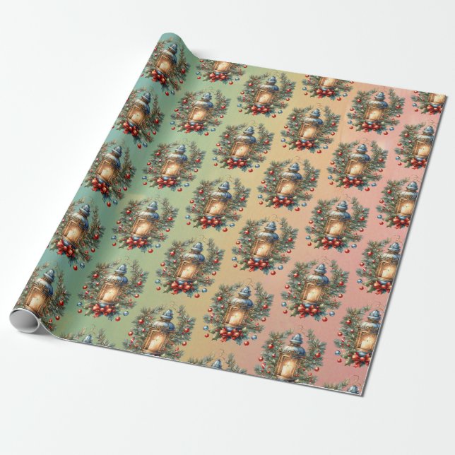 Weihnachtslandekunst Geschenkpapier (Ungerollt)