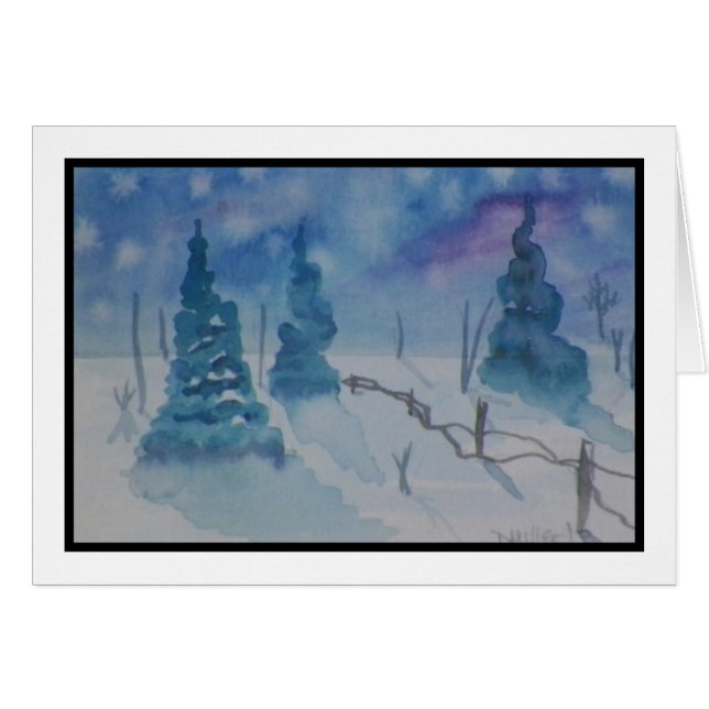 Weihnachtslandschaft (Vorderseite (Horizontal))