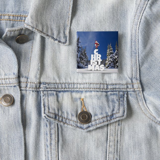 Weihnachtslandschaft Button (Beispiel)