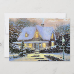 Weihnachtslandschaft Feiertagskarte