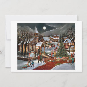 Weihnachtslandschaft Feiertagskarte