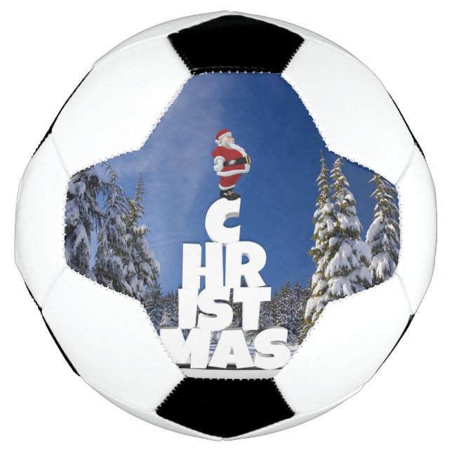 Weihnachtslandschaft Fußball (Vorderseite)