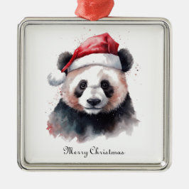 Weihnachtslandschaft, individuell anpassbar ornament aus metall