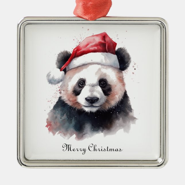 Weihnachtslandschaft, individuell anpassbar ornament aus metall (Vorne)