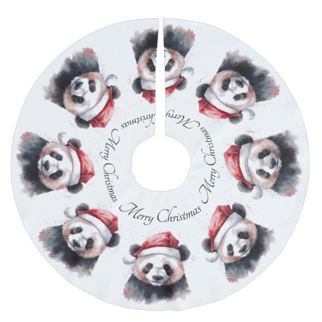 Weihnachtslandschaft, individuell anpassbar polyester weihnachtsbaumdecke (Vorderseite)