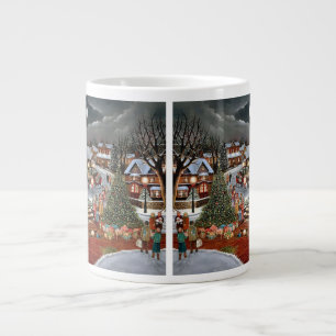 Weihnachtslandschaft Jumbo-Tasse