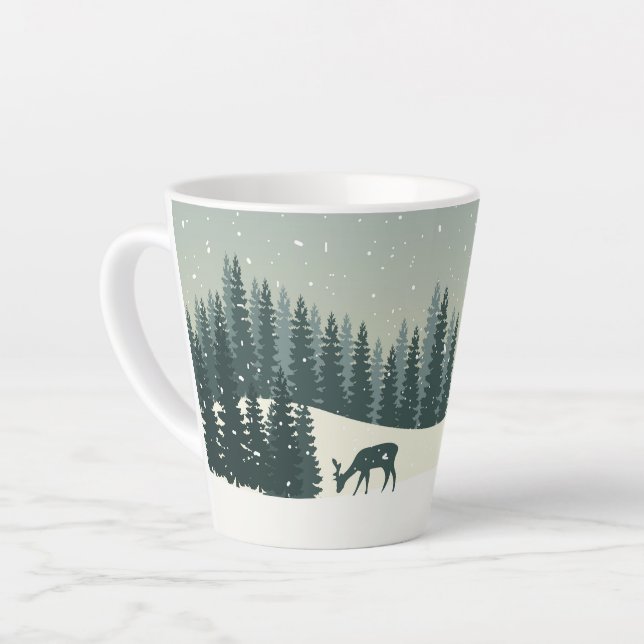 Weihnachtslandschaft Milchtasse (Linke Ecke)