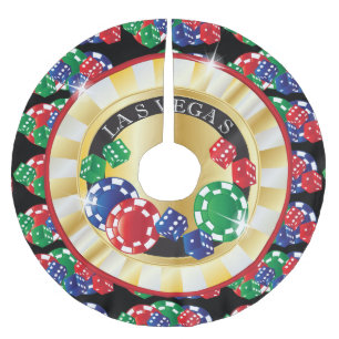 WeihnachtsLas Vegas-Art Polyester Weihnachtsbaumdecke