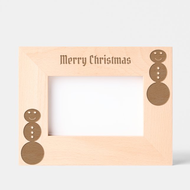 Weihnachtslaserrahmen Geätzte Rahmen (Vorderseite)
