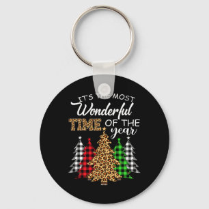 Weihnachtslatte Leopard Karierten Weihnachtsbaum F Schlüsselanhänger
