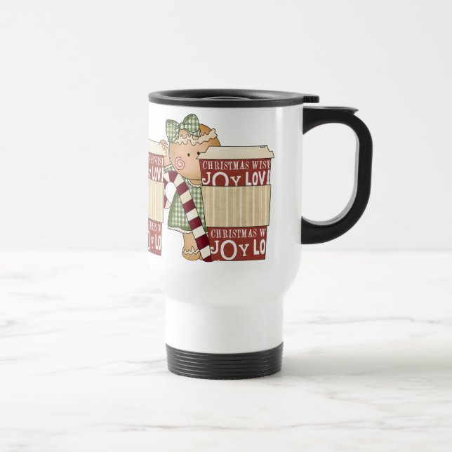 Weihnachtslebkuchen-Feiertags-Reise-Tasse Reisebecher (Rechts)