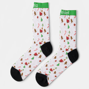 Weihnachtsleckereien anpassbar socken