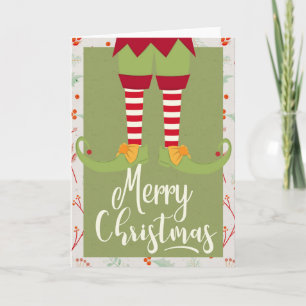 Weihnachtsleder & Füße - Frohe Weihnachten Karte