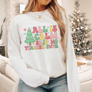 Weihnachtslehrer Alles ist ruhig T-Shirt