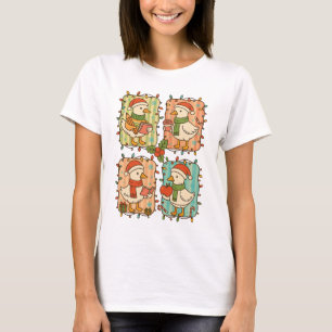 Weihnachtslehrer Gans liest Bücher T-Shirt