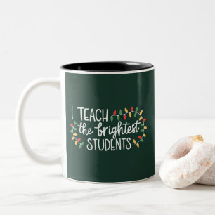 Weihnachtslehrer Ich unterrichte die besten Schüle Zweifarbige Tasse