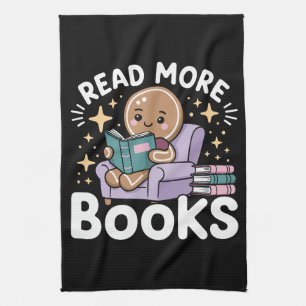 Weihnachtslehrer Lesen Sie mehr Bücher Funny Geschirrtuch