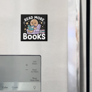 Weihnachtslehrer liest mehr Bücher lustig  Magnet