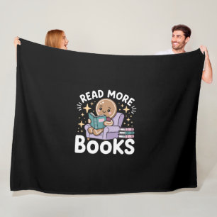 Weihnachtslehrer Mehr Bücher lesen Lustig  Fleecedecke