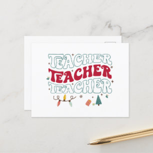 Weihnachtslehrer Postkarte