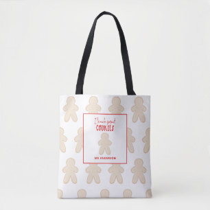 Weihnachtslehrer schnuppern schlaue Kekse Geschenk Tasche
