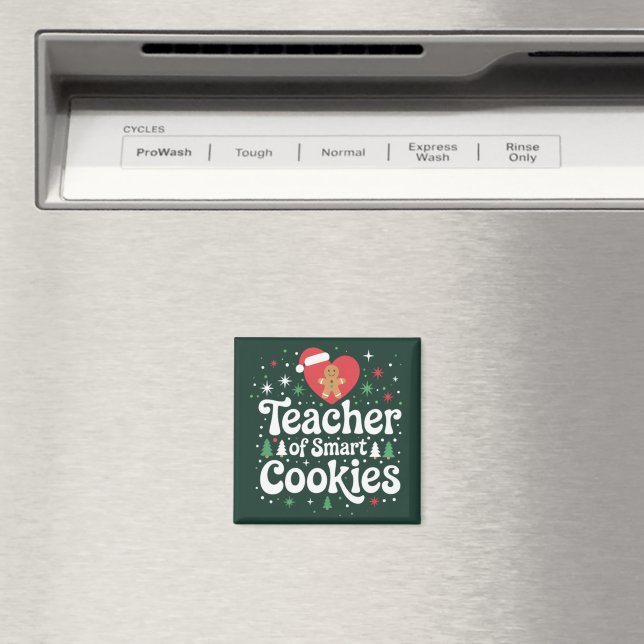 Weihnachtslehrer über intelligente Cookies Magnet (In Situ (Geschirrspüler))