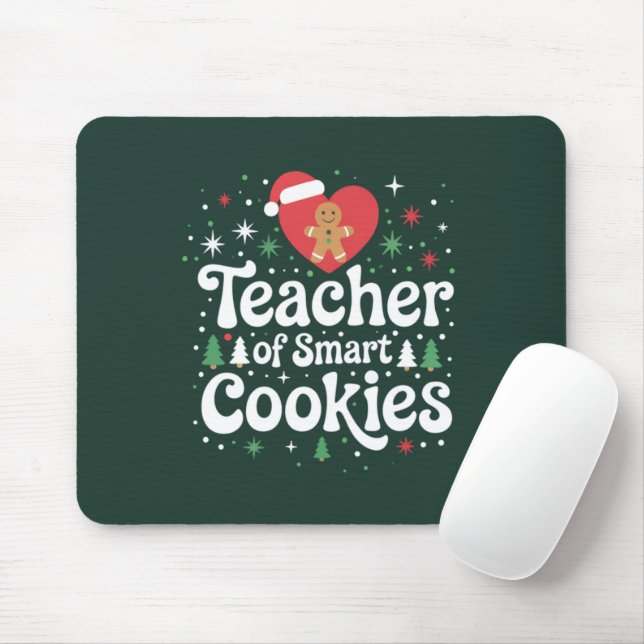 Weihnachtslehrer über intelligente Cookies Mousepad (Mit Mouse)