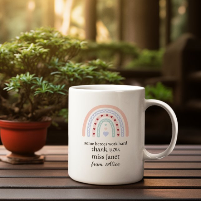 Weihnachtslehrer Vielen Dank für Ihr personalisier Jumbo-Tasse (Von Creator hochgeladen)