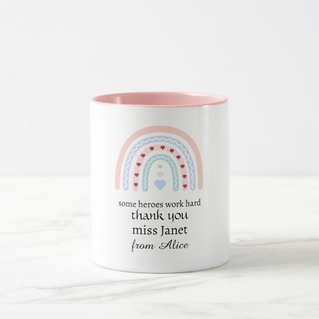 Weihnachtslehrer Vielen Dank für Ihr personalisier Tasse (Zentrum)