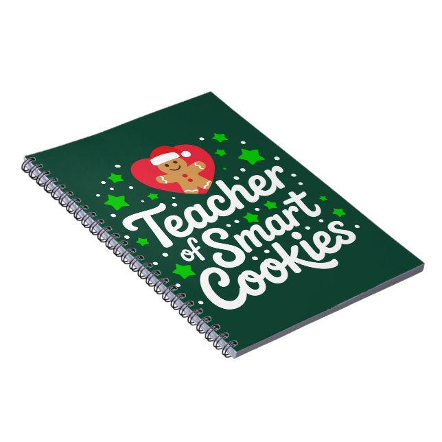 WeihnachtslehrerIn für intelligente Cookies Notizblock (Rechte Seite)