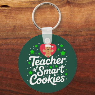 WeihnachtslehrerIn für intelligente Cookies Schlüsselanhänger