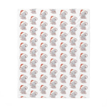 Weihnachtslephant Fleece Blanket