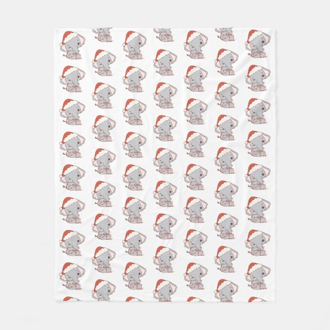Weihnachtslephant Fleece Blanket (Vorderseite)