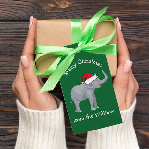 Weihnachtslephon Niedliche, benutzerdefinierte gr Geschenkanhänger