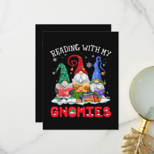 Weihnachtslesen mit meinen Gnom-Freunden Lustig Dankeskarte