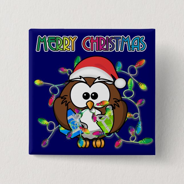 Weihnachtsleuchten Button (Vorderseite)