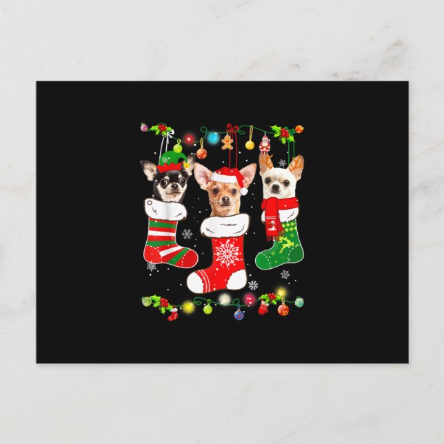 Weihnachtsleuchten Geschenk lustiger Weihnachtslie Ankündigungspostkarte (Vorderseite)