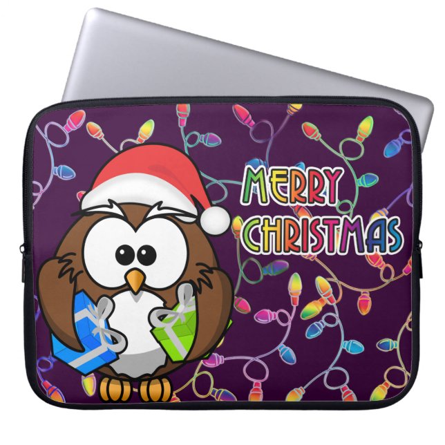 Weihnachtsleuchten Laptopschutzhülle (Vorderseite)