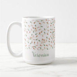 Weihnachtsleuchten Name des Weihnachtslichts auf f Kaffeetasse