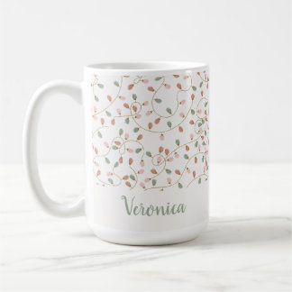 Weihnachtsleuchten Name des Weihnachtslichts auf f Kaffeetasse