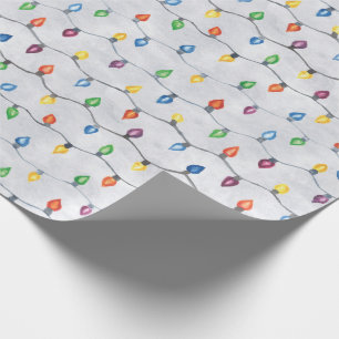 Weihnachtslicht-Aquarell-Packpapier Geschenkpapier