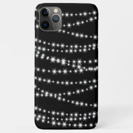 Weihnachtslicht auf schwarzen iPhone Case