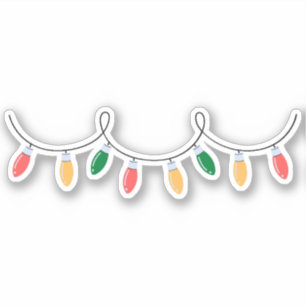 Weihnachtslicht Aufkleber