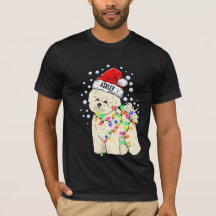 Weihnachtslicht Bichon Frisé Dog Pupp